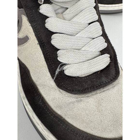 Chanel Fabric Women’s Logo Sneakers in Black and White, Size 37.5 - Picture 16 of 16